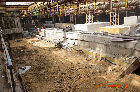 EE 1,2 _ 3 Roof slab backfilling works